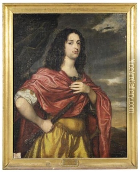 Portrait Of Eduard Prince Palatine Oil Painting - Gerrit Van Honthorst