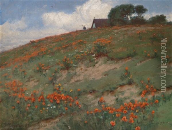 Mohnfeld Oil Painting - Heinrich Gogarten