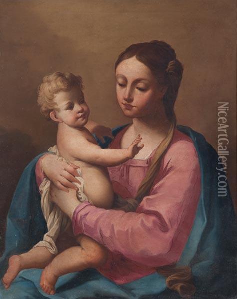Madonna Col Bambino Oil Painting - Ubaldo Gandolfi