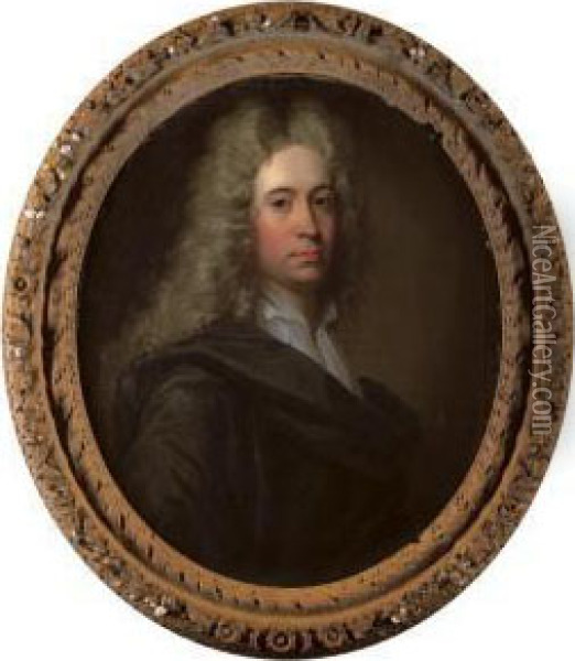 Portrait Of A Gentleman Oil Painting - William Aikman