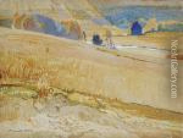 Dolina W Chelstach, 1921 [?] Oil Painting - Apoloniusz Kedzierski