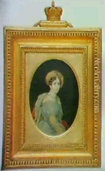 Prins Eugen Og Prinsesse Augusta Amalia, Hertug Pg          Hertuginde Af Leuchtenberg Oil Painting - Lorentz Svensson Sparrgren