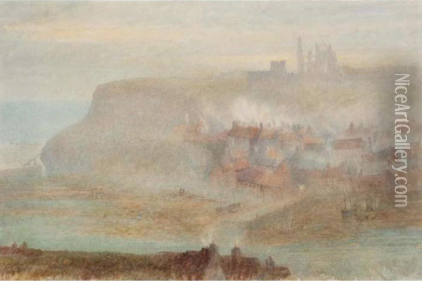 Whitby Bay Oil Painting - Harry Goodwin