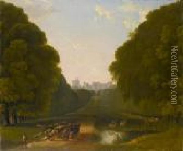 The Long Walk, Windsor Oil Painting - William Marlow