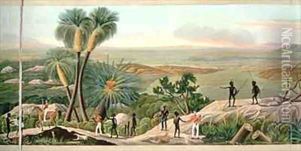 Panoramic view of King Georges Sound part of the colony of Swan River Oil Painting - Dale, R.