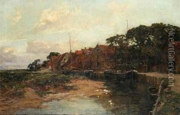 Blakeney Harbour, C.1870 Oil Painting - Joseph Langsdale Pickering