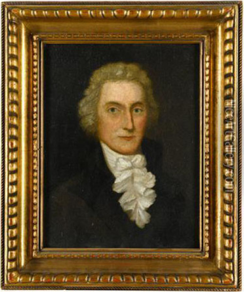 Portrait Of Thomas Jefferson Oil Painting - Maria Cosway