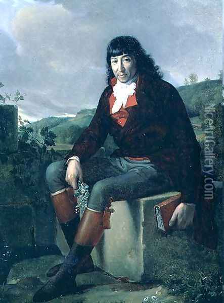 Portrait of Louis Marie de La Revelliere-Lepeaux 1753-1824 after a portrait by Francois Gerard 1770-1837 Oil Painting - Gerard Van Spaendonck