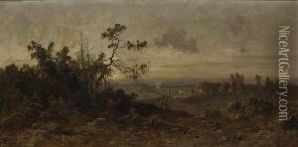 Waldlichtung Mit Rehen. Oil Painting - Eduard Ii Schleich