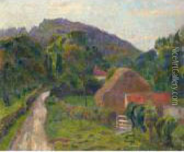 Evening At Steep, Hampshire Oil Painting - James Bolivar Manson