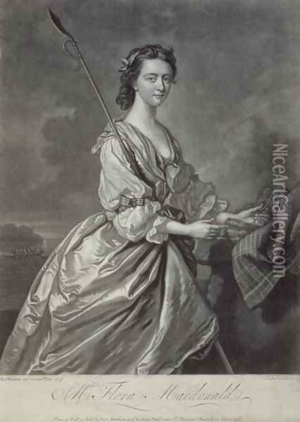 Flora MacDonald 1722-90 Oil Painting - Thomas Hudson