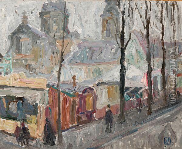 La Kermesse A La Place Saint-pierre A Gand Oil Painting - Gustave De Smet