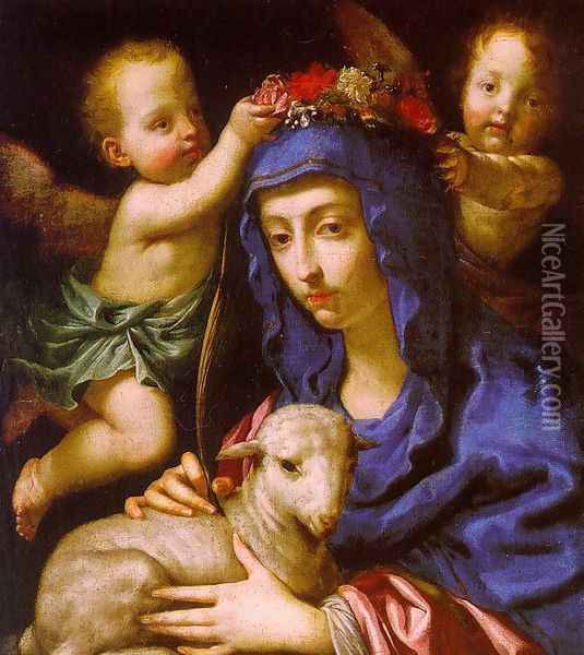 St. Agnes Oil Painting - Cesare Dandini