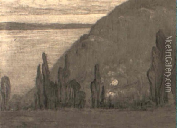 Summer Haze On The Hudson River Oil Painting - Henry Golden Dearth