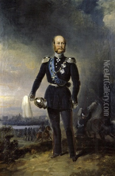 Bildnis Des Grosherzogs Friedrich Franz Ii Von Mecklenburg-schwerin Oil Painting - Franz Krueger