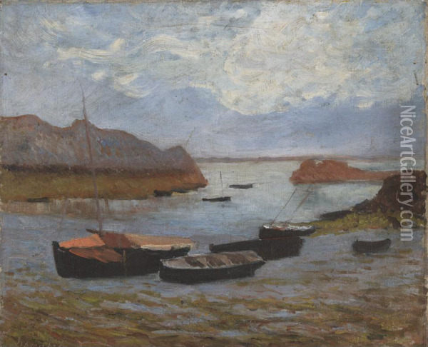 Entre Du Port De Loguivy Oil Painting - Maxime Maufra