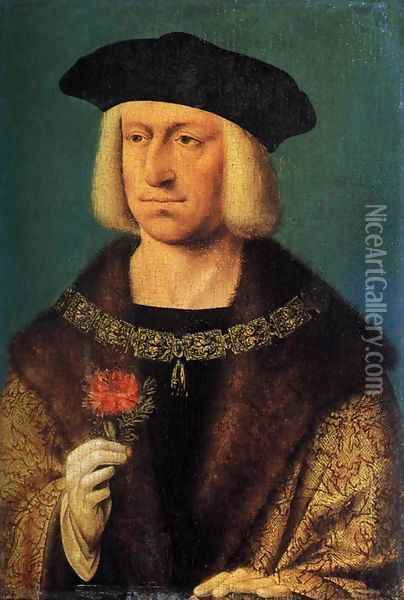 Portrait of Maximilian I Oil Painting - Flemish Unknown Masters