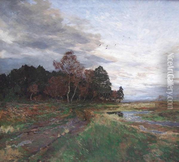 Ein Herbstmorgen Oil Painting - Rudolf Hermanns