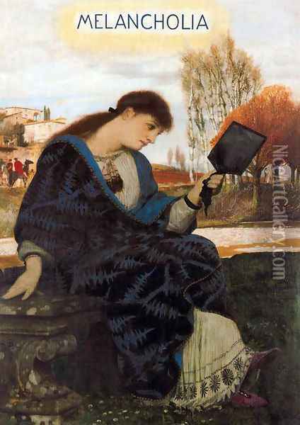 Melancholia Oil Painting - Arnold Bocklin