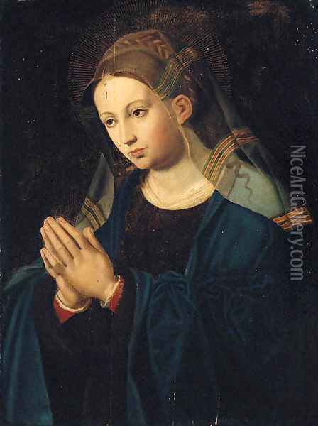 The Virgin at prayer Oil Painting - Willem Adriaensz Key