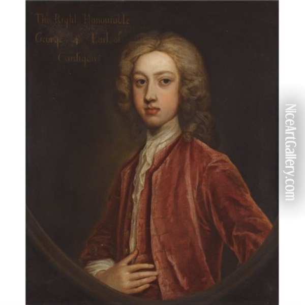 Portrait Of George, 4th Earl Of Cardigan, Later 1st Duke Of Montagu Oil Painting - Enoch Seeman