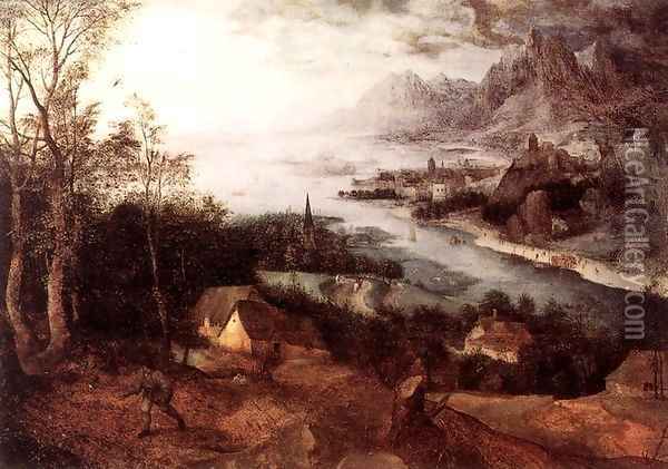 Landscape with the Parable of the Sower 1557 Oil Painting - Jan The Elder Brueghel