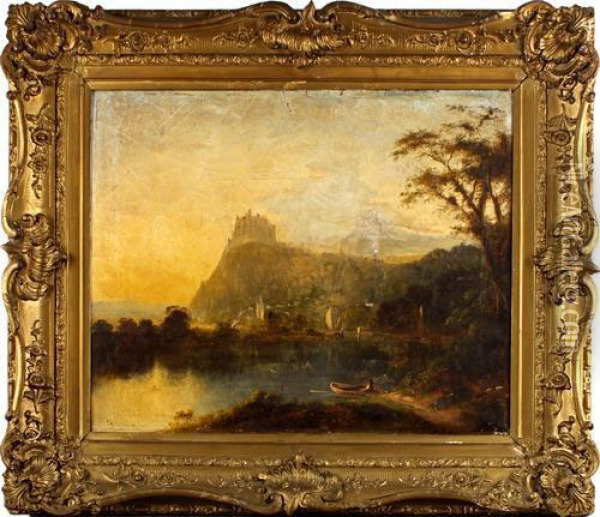 River Landscape Oil Painting - William Henry Crome
