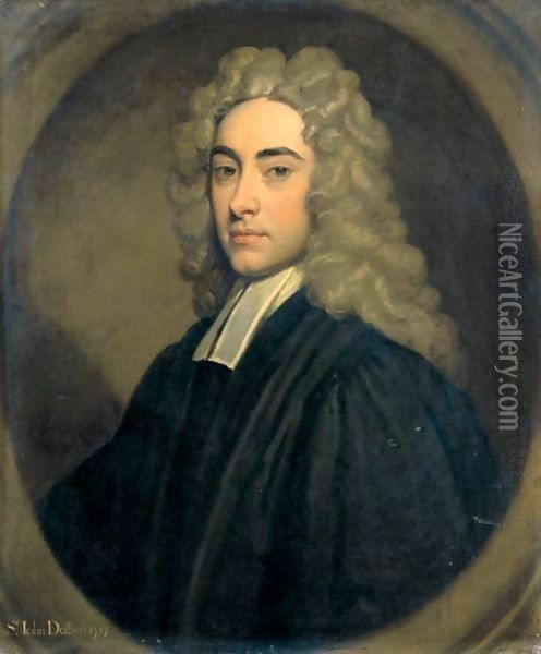 Portrait Of Sir John Dolben, Bt., Of Finedon (1683-1756) Oil Painting - Sir Godfrey Kneller