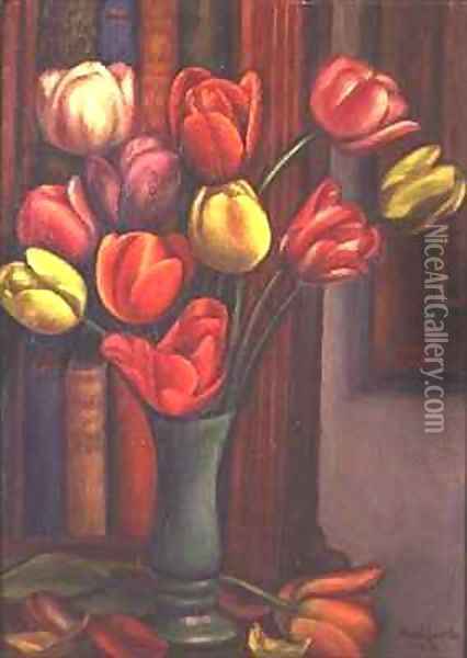 Tulips Oil Painting - Mark Gertler