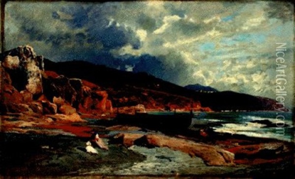 Bordighera Oil Painting - Ascan Lutteroth