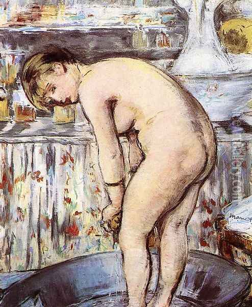 Woman in a Tub 1878-79 Oil Painting - Edouard Manet