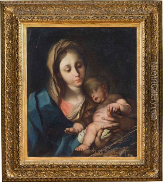 Madonna Col Bambino Oil Painting - Ignazio Stern