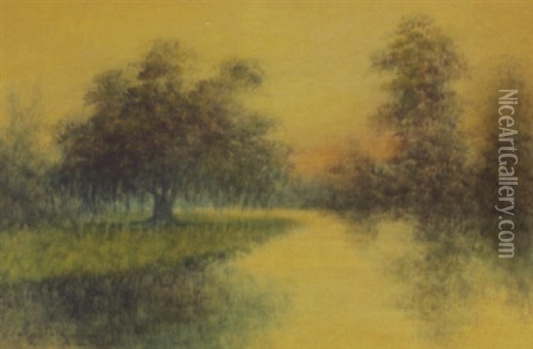 Oak On The Bayou Oil Painting - Alexander John Drysdale
