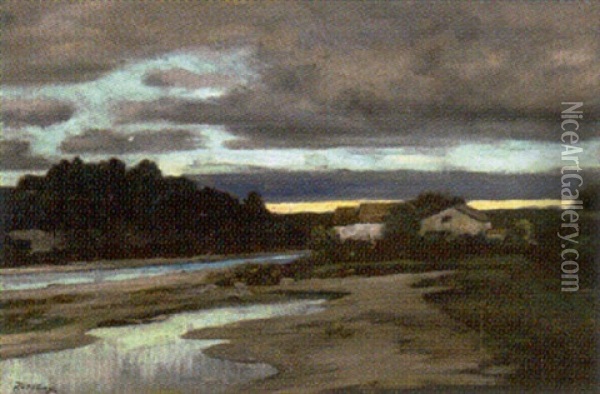Moorlandschaft Oil Painting - Wilhelm Jakob Hertling