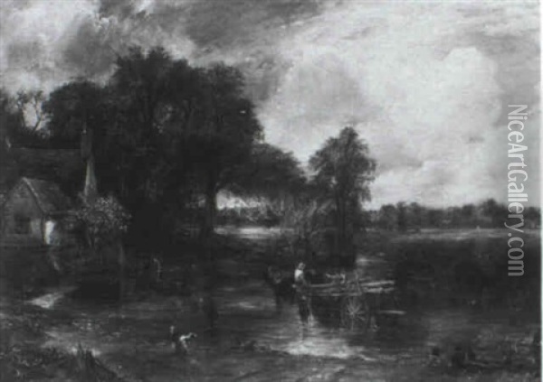 The Haywain Oil Painting - John Constable