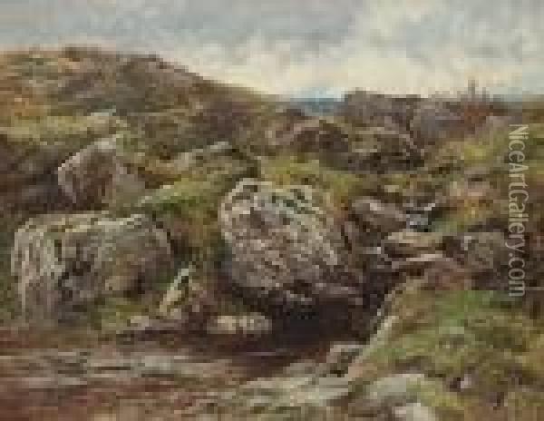 Erme Head, Dartmoor Oil Painting - Benjamin Williams Leader