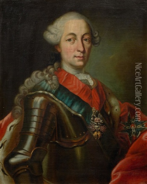 Portrait Of Elector Maximilian Iii Oil Painting - George de Marees