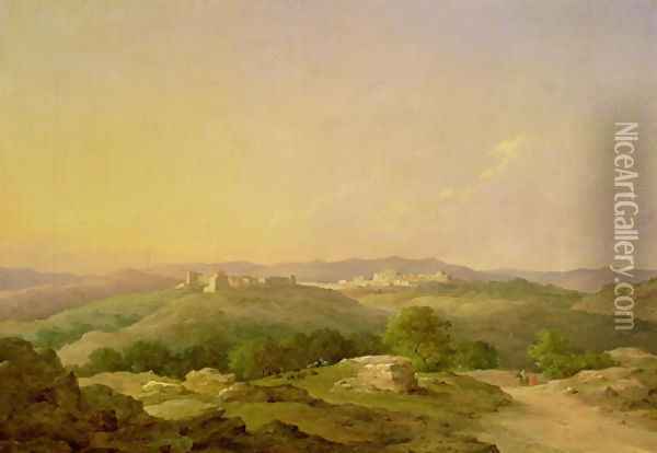 View of Bethlehem, 1857 Oil Painting - Nikanor Grigorevich Chernetsov