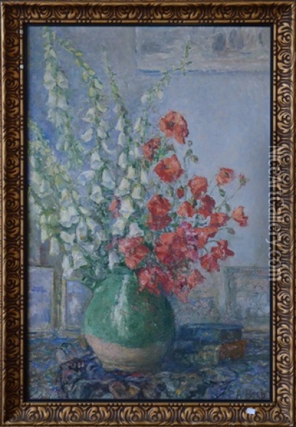 Fleurs Oil Painting - Anna Boch