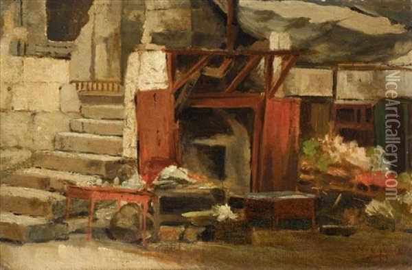 Bavarian Interior Oil Painting - Nikolaus Gysis