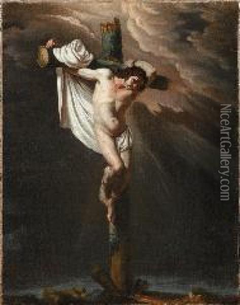 Il Buon Ladrone Oil Painting - Michelangelo Cerqouzzi