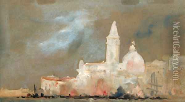 Venice from the lagoon Oil Painting - Hercules Brabazon Brabazon