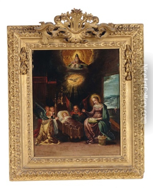 Nativita Oil Painting - Cornelis de Baellieur the Elder