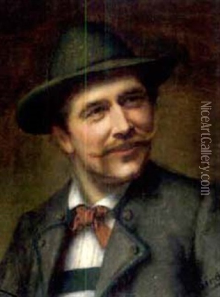 Portrat Eines Mannes Oil Painting - Alois Binder