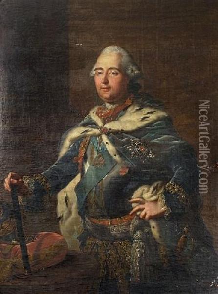 Bildnis Friedrichs Ii. Landgraf Von Hessen-kassel Oil Painting - Johann Heinrich The Elder Tischbein