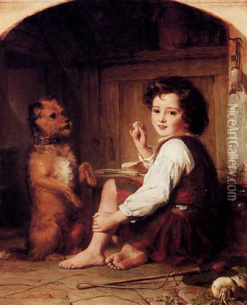 Begging For Bread Oil Painting - Sir Thomas Francis Dicksee