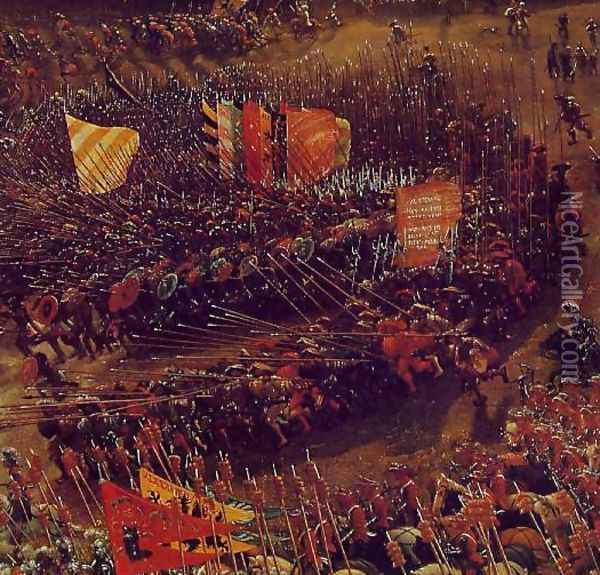 The Battle of Alexander at Issus (detail 3) Oil Painting - Albrecht Altdorfer