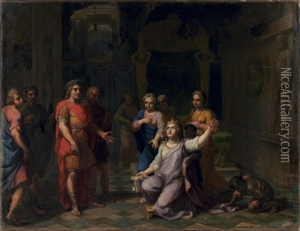 Antoine Et Cleopatre Oil Painting - Jean-Baptiste Corneille