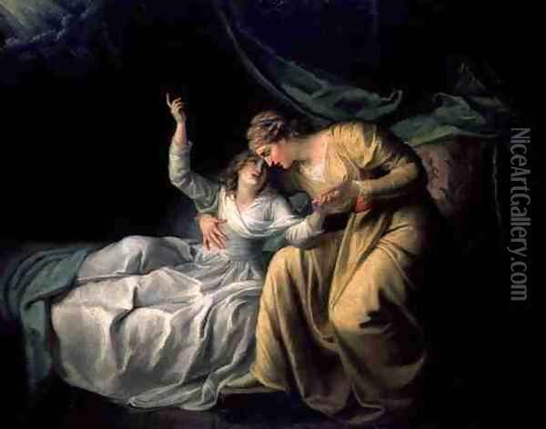 The Death of Miss Gardiner 1789 Oil Painting - Maria Hadfield Cosway
