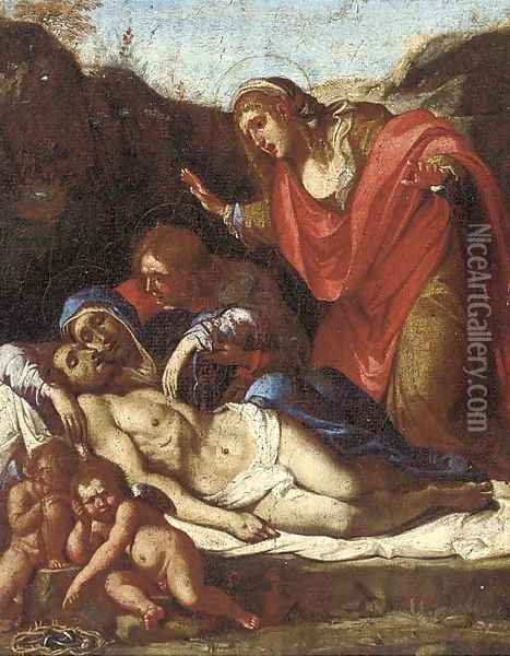 The Lamentation Oil Painting - Annibale Carracci